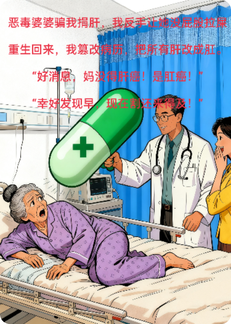 恶毒婆婆想替小三割我的肝，我反手让她没屁股拉屎