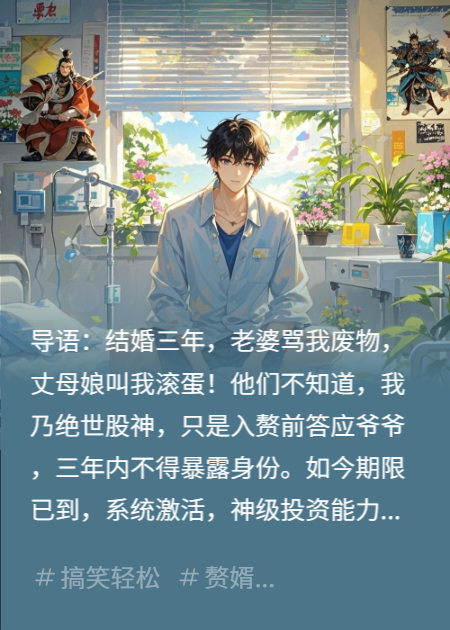 豪门赘婿逼我离婚，我反手住进精神病院成了股神