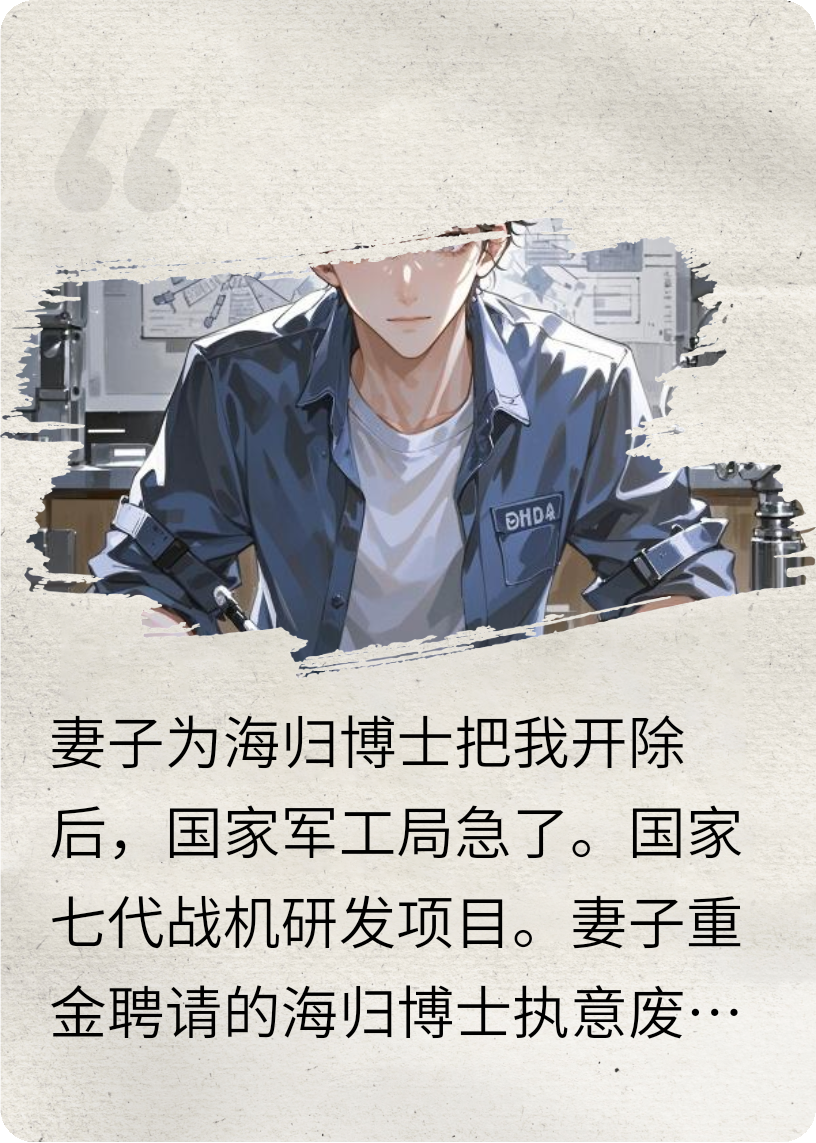 妻子为海归博士把我开除后，国家军工局急了！