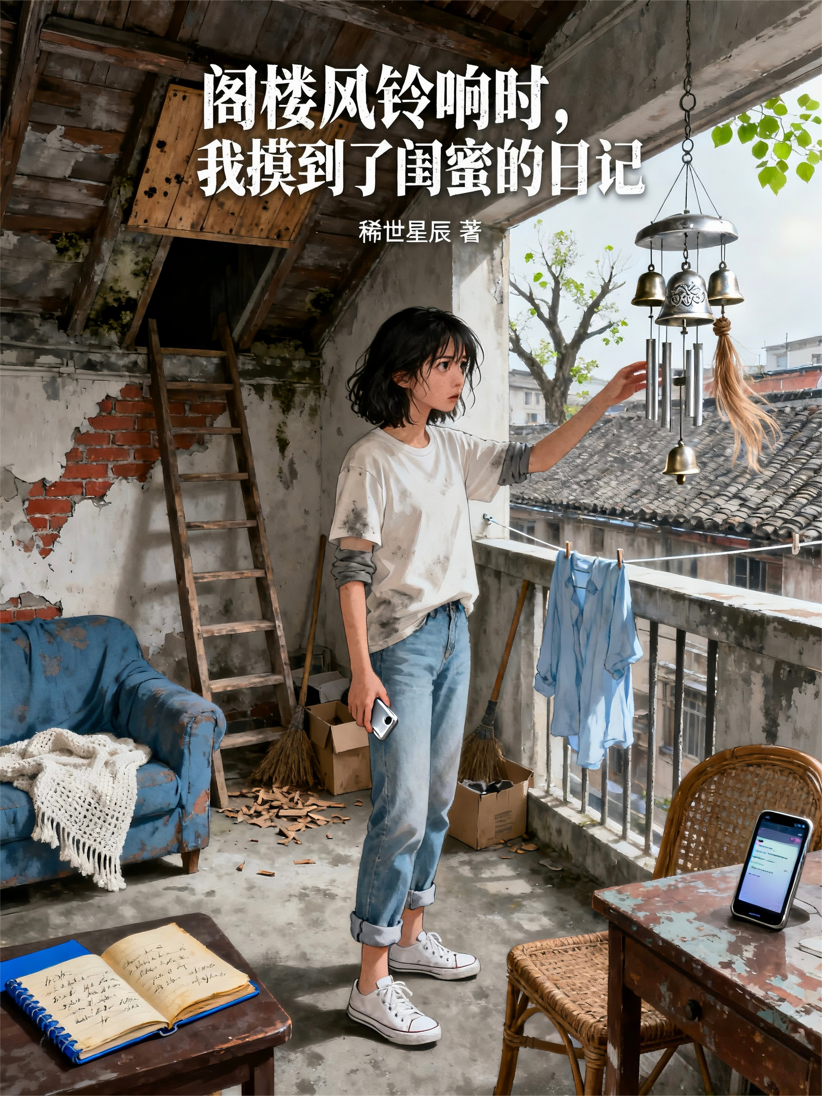 阁楼风铃响时，我摸到了闺蜜的日记