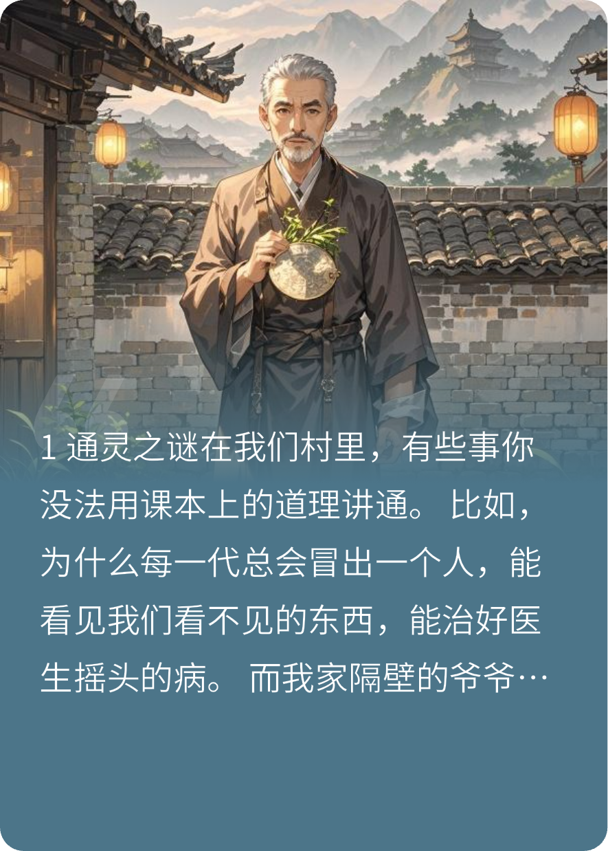 通灵爷爷与我的三十年
