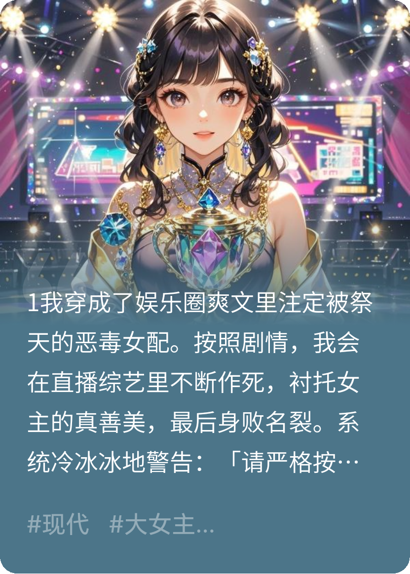 顶流撕卡反派后和女主HE了