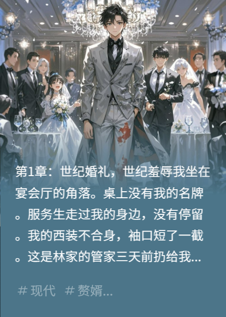 婚礼当天，我抽干了新娘全家气运