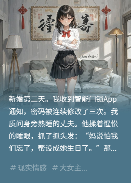 新婚第一天，婆婆就把我家门锁密码改了