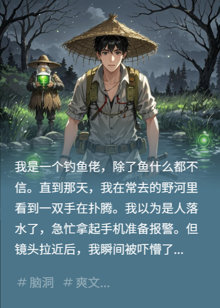 钓鱼佬见河中有人求救，拍照放大后转身就跑：那不是人