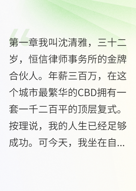 毒妻计划：差点死在枕边人手里