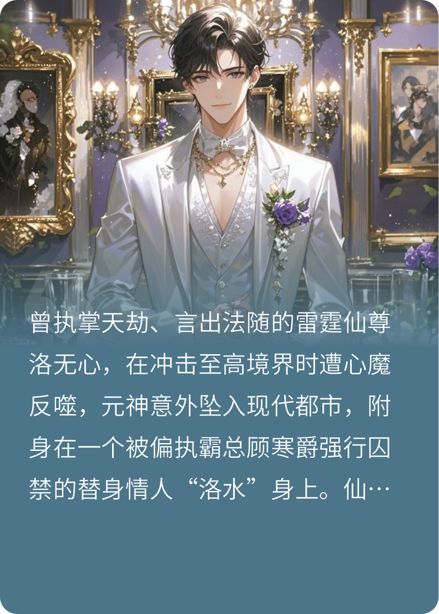 仙尊渡劫失败，一觉醒来成了霸总的笼中雀