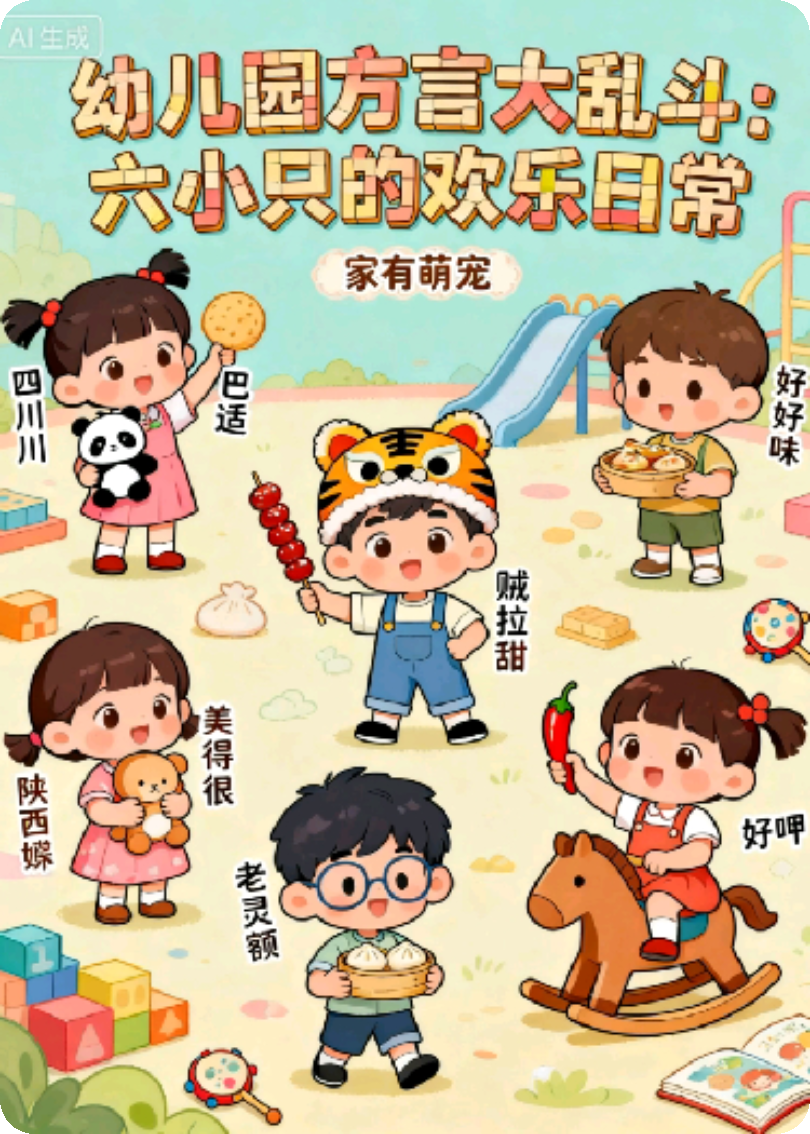 幼儿园方言大乱斗：六小只的欢乐日常