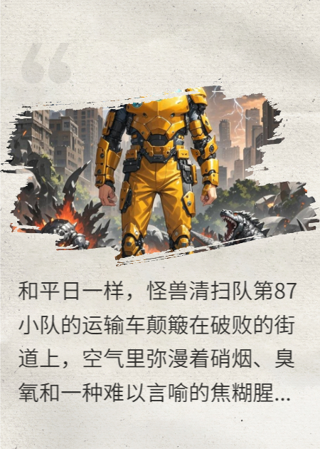 清扫队第87员：没神力机甲的我，一拳干爆S级怪兽！