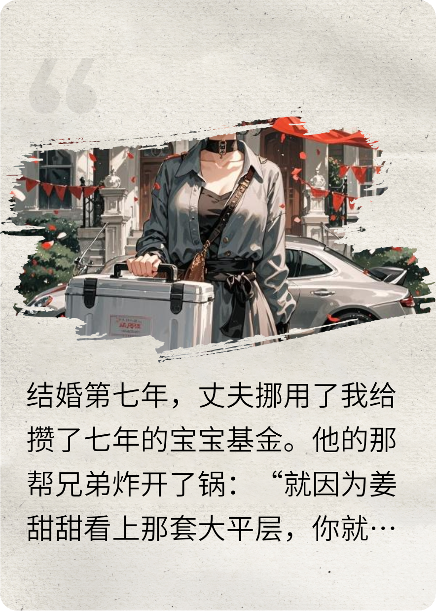 丈夫用宝宝基金给白月光买大平层，我提离婚他却后悔了