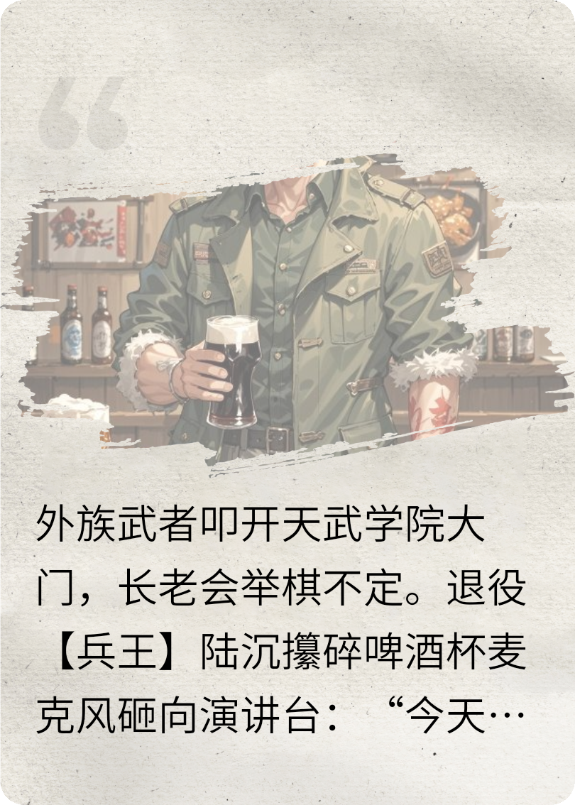 高武：让外族入学？我啤酒馆演讲