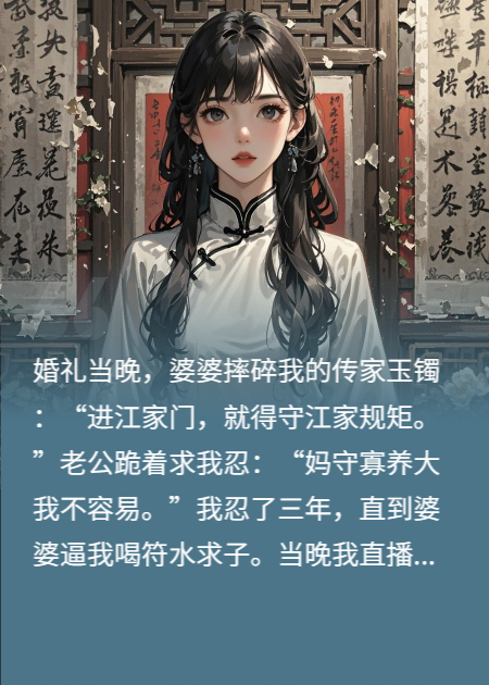 婆婆让我守孝三年，直播撕毁遗嘱时他回来了