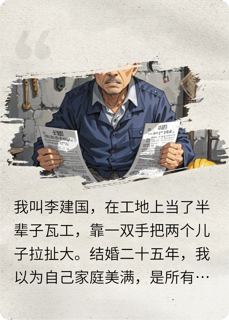 结婚二十五年，两儿子非亲生？