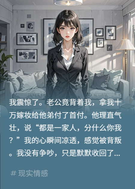 拿我嫁妆养弟？我让他净身出户！