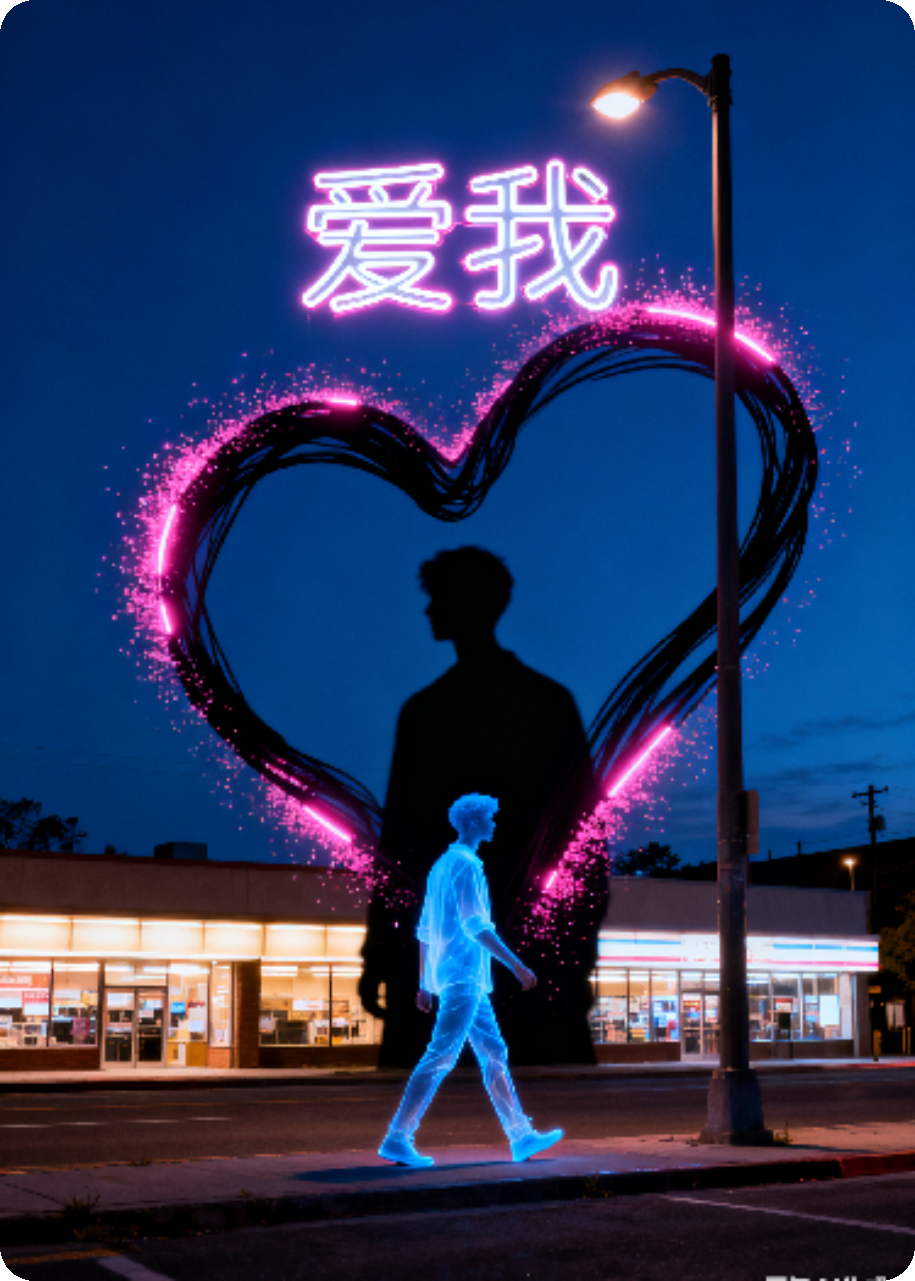 影子在身后说爱我