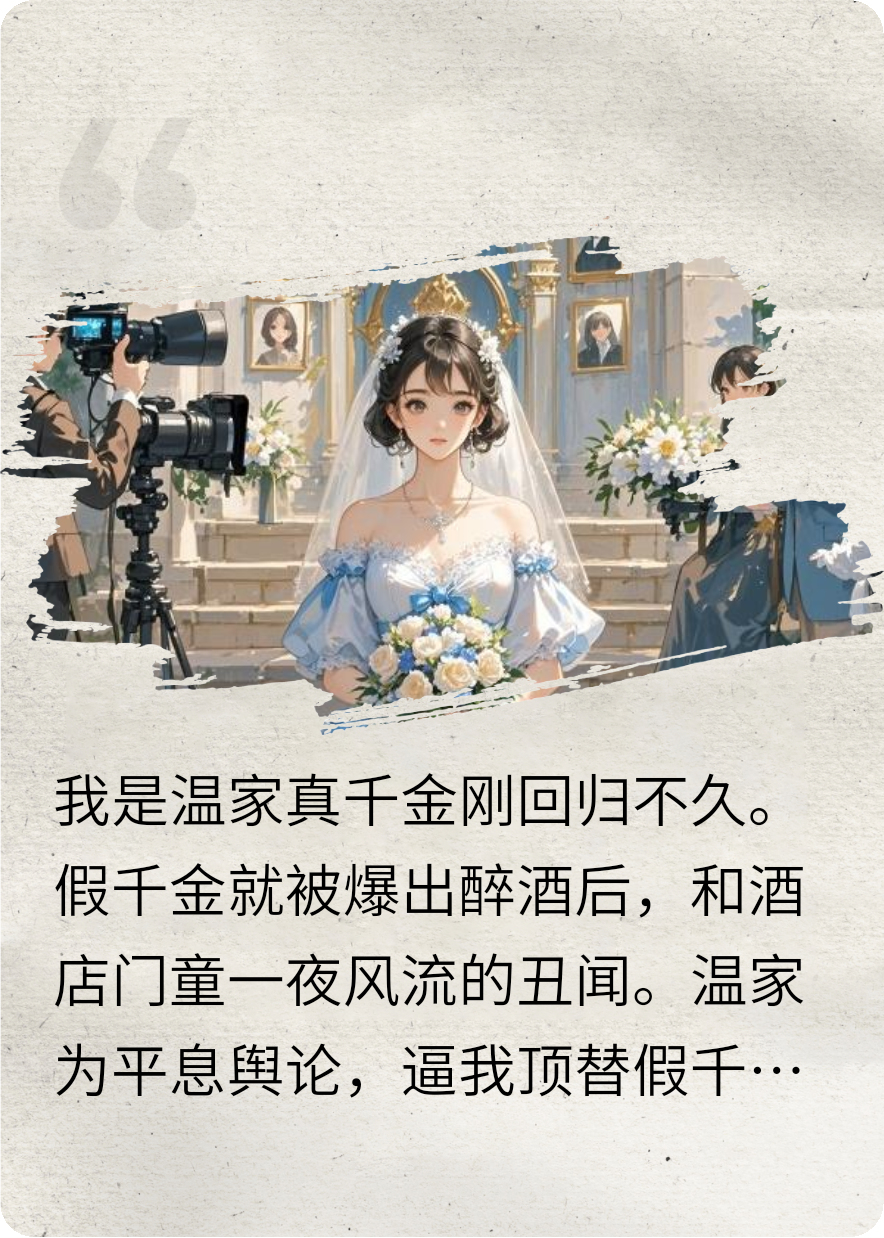假千金抢着替我嫁门童，我捡漏顶流