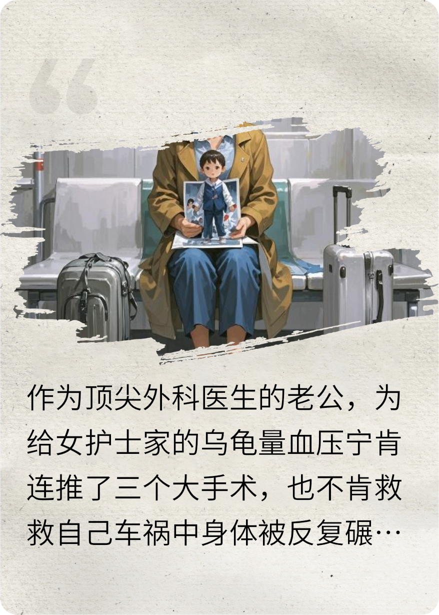 为了只乌龟，老公拒给儿子做手术