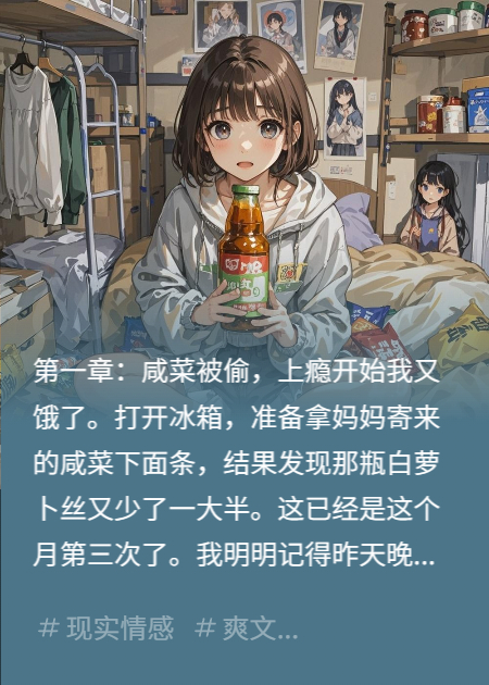 我的咸菜被室友偷吃后，她开始疯狂渴咸