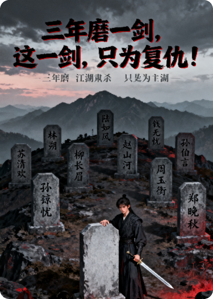 三年磨一剑，这一剑，只为复仇！