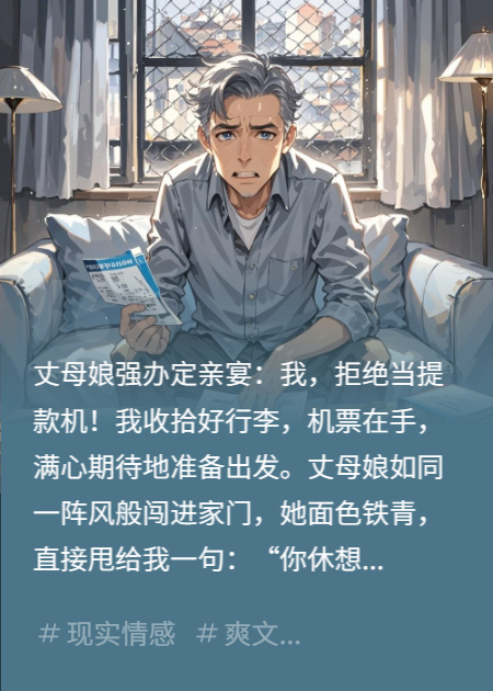 我要出游岳母急了：你小舅子定亲宴订好了你走了谁掏钱