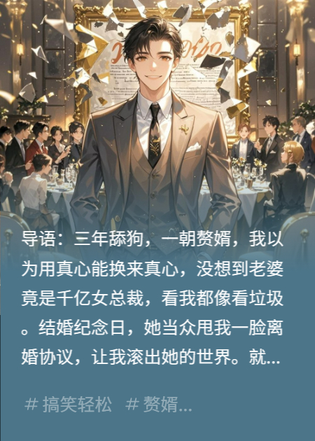 神豪赘婿：刚提离婚，高冷老婆全家都后悔了