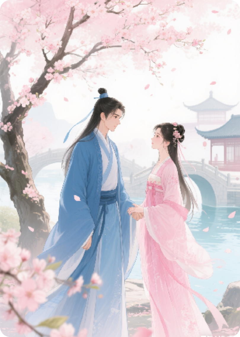 伞上杏花遇
