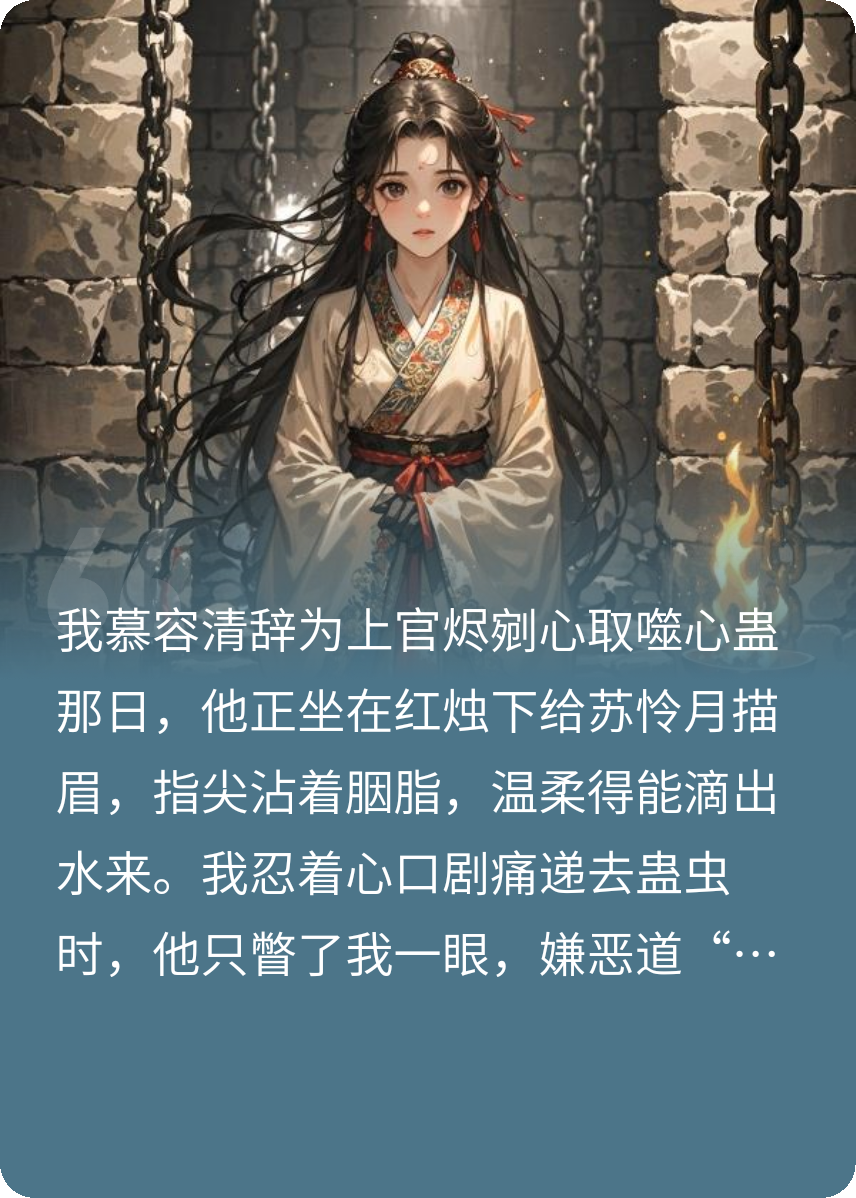 他递休书骂我蛊女，我掏凤印，他哭着拽我衣角