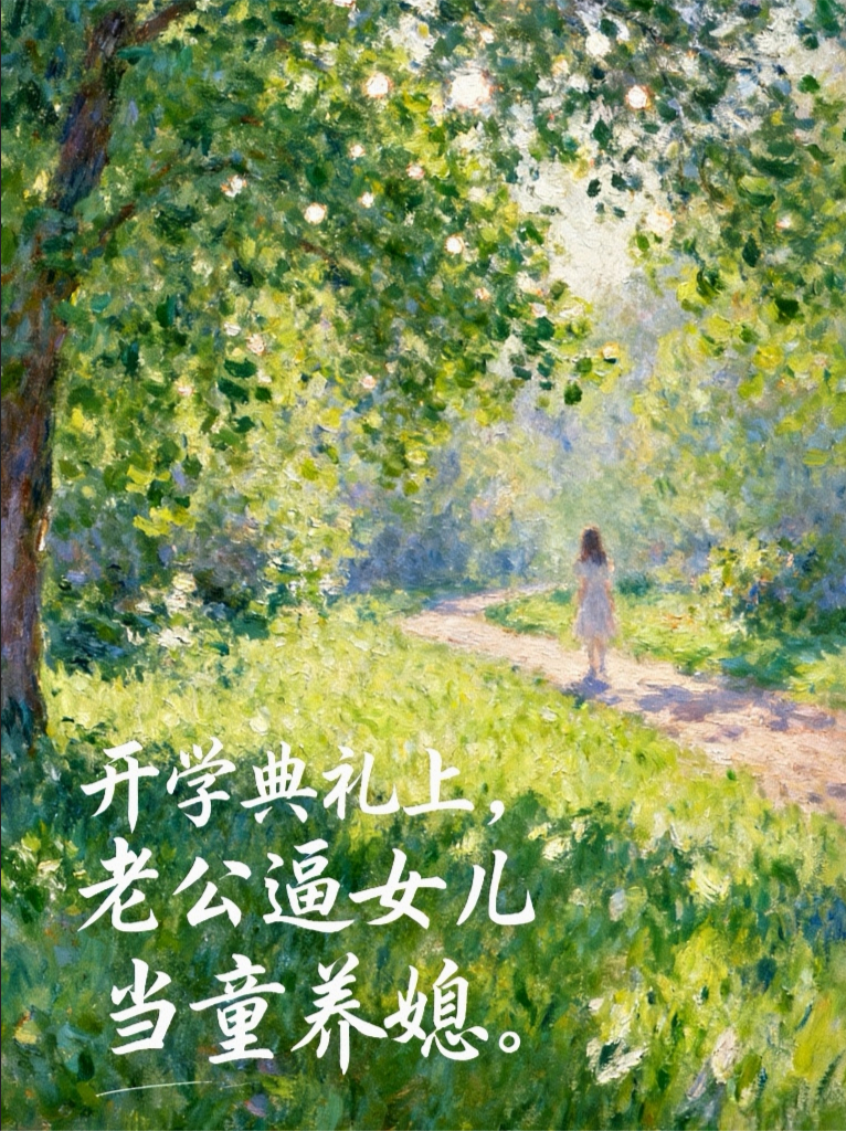 开学典礼上，老公逼女儿当童养媳