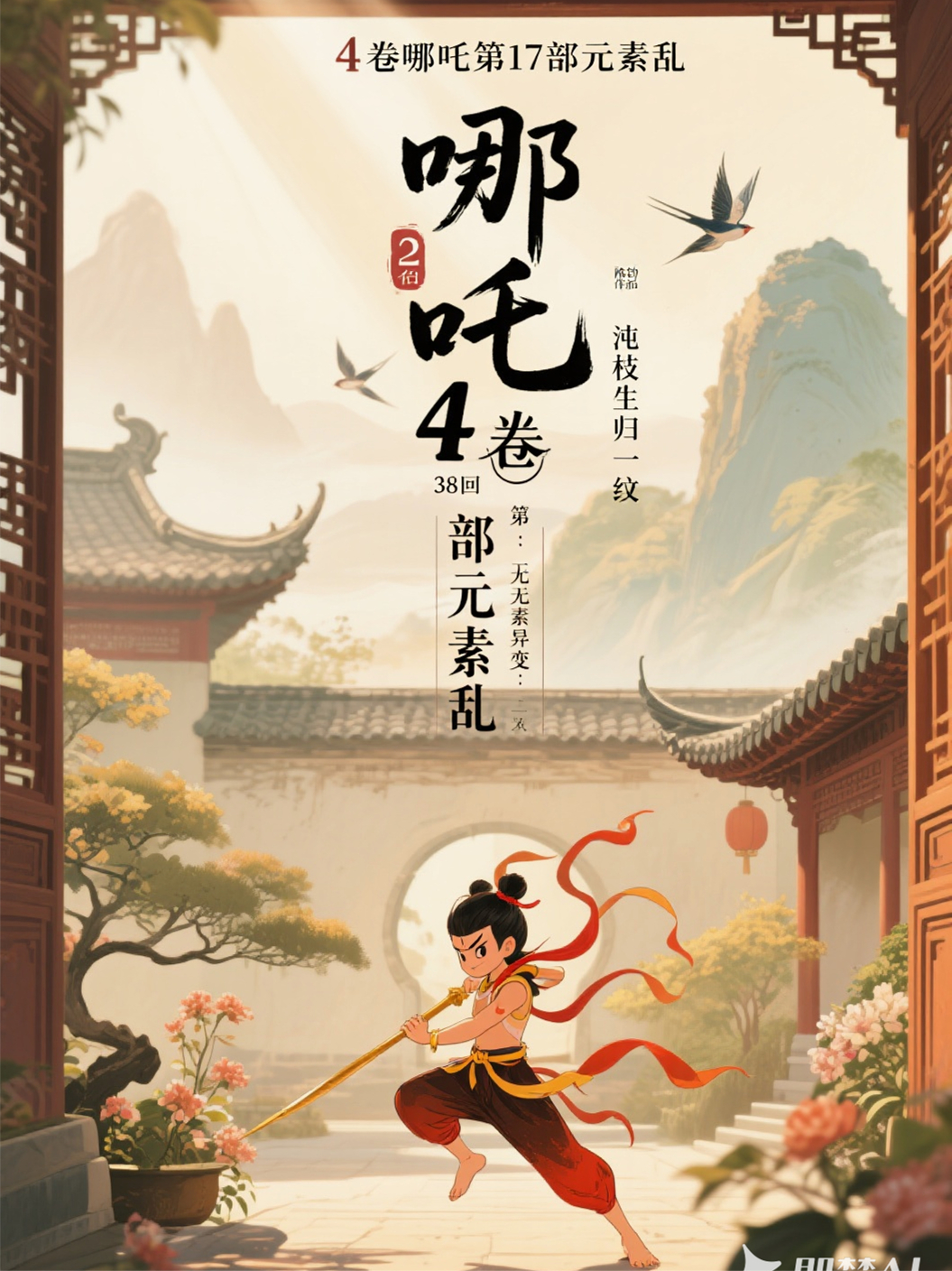 哪吒4卷第17部元素乱第38回无素异变混沌枝生归一纹