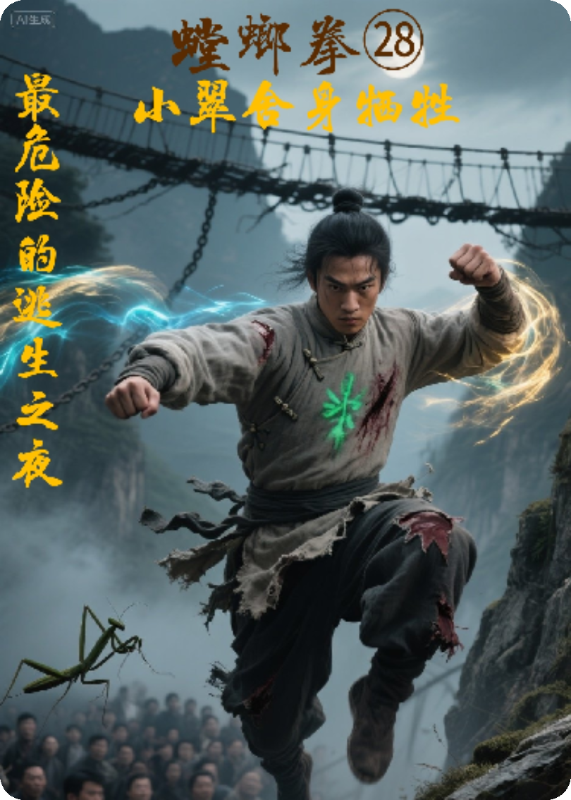 螳螂拳㉘最危险的逃生之夜·小翠舍身牺牲