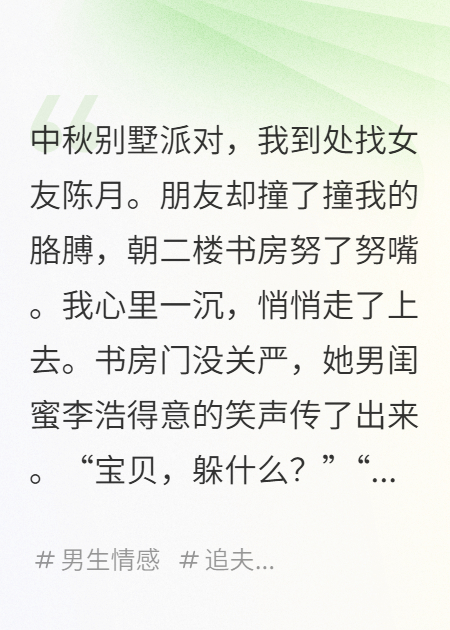 周年纪念日365天，女友要把自己当成礼物送给男闺蜜