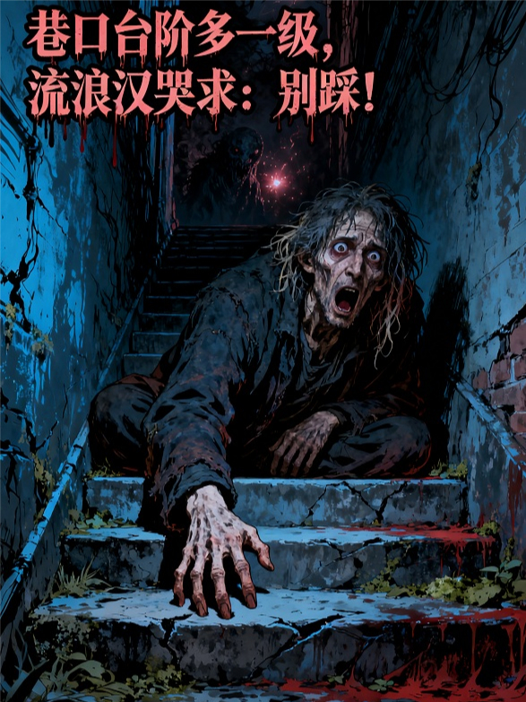 巷口台阶多一级，流浪汉哭求：别踩！