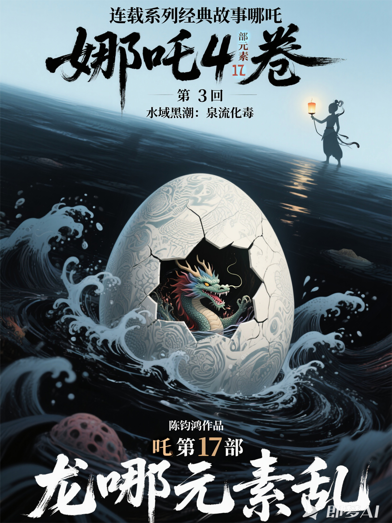 哪吒4卷哪吒第17部元素乱第3回水域黑潮：泉流化毒浆