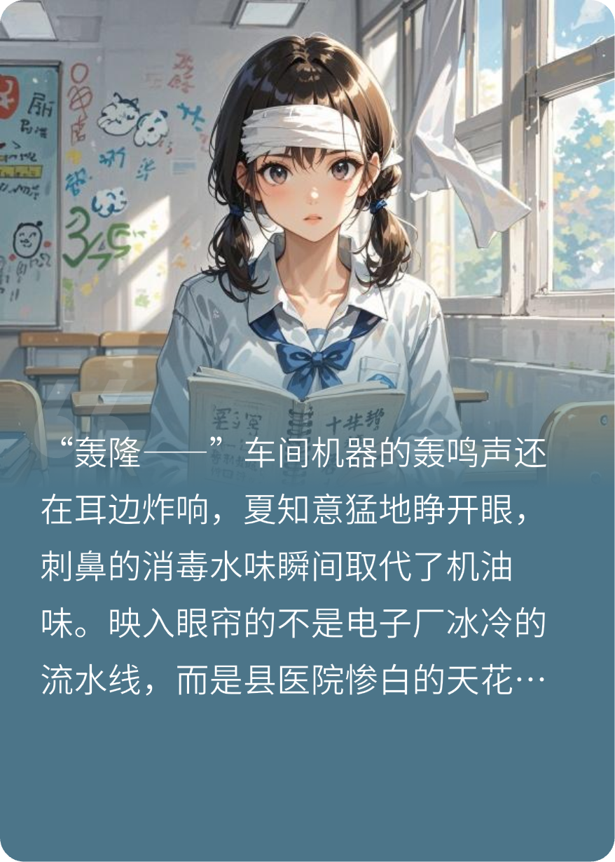 厂妹重生校园，每天与高冷学神一起到深夜