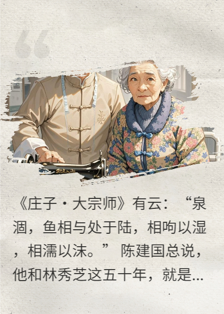 针线缝岁月，拐杖伴晨昏
