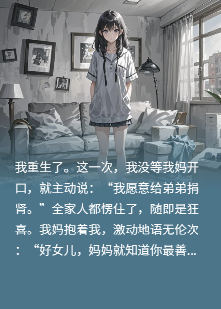 我为救弟捐肾，爸妈却盼我死在手术台
