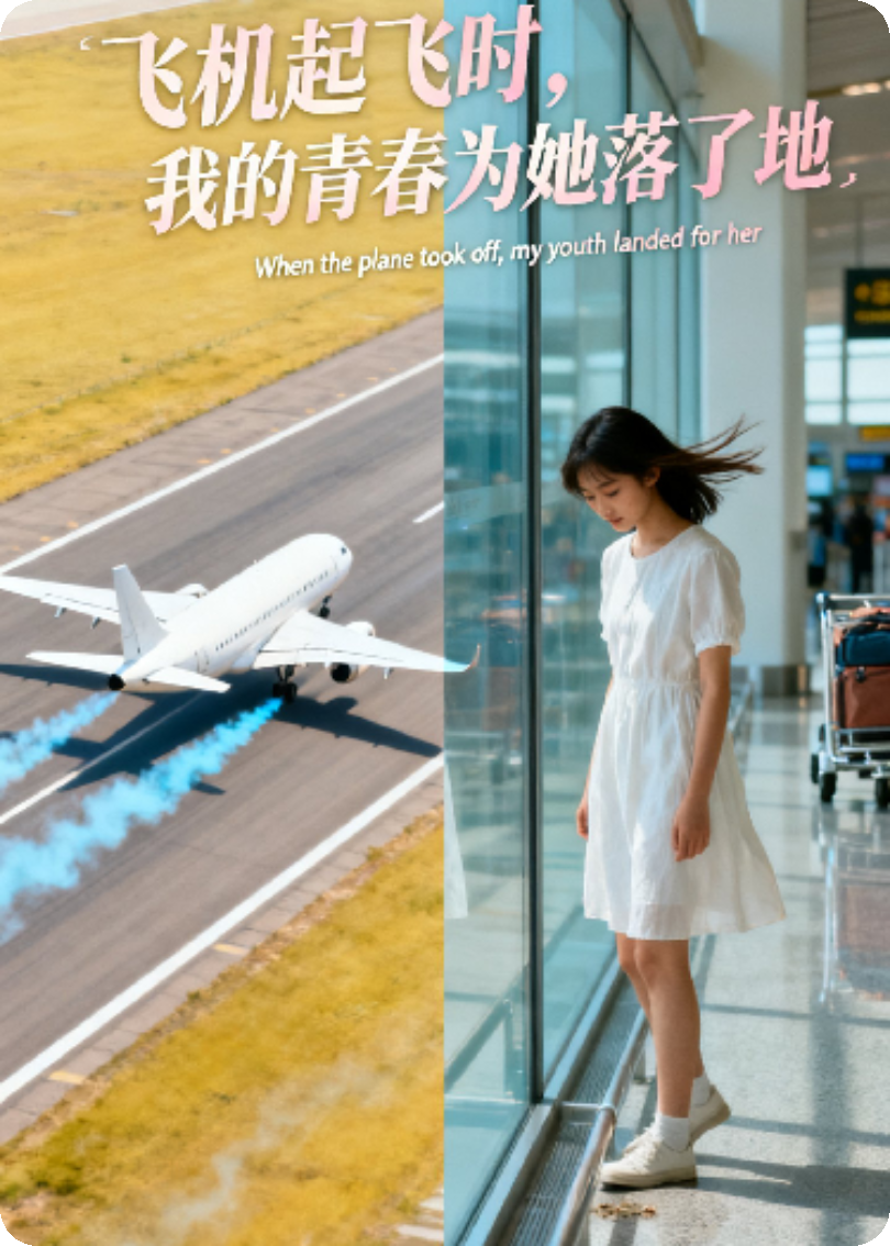 飞机起飞时，我的青春为她落了地