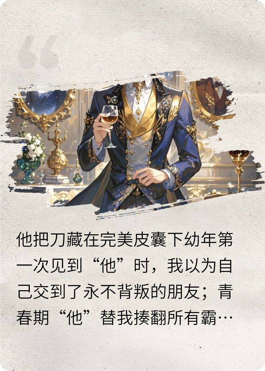 他把刀藏在完美皮囊下