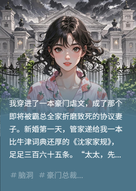这冰冷豪门，我靠发疯文学整顿