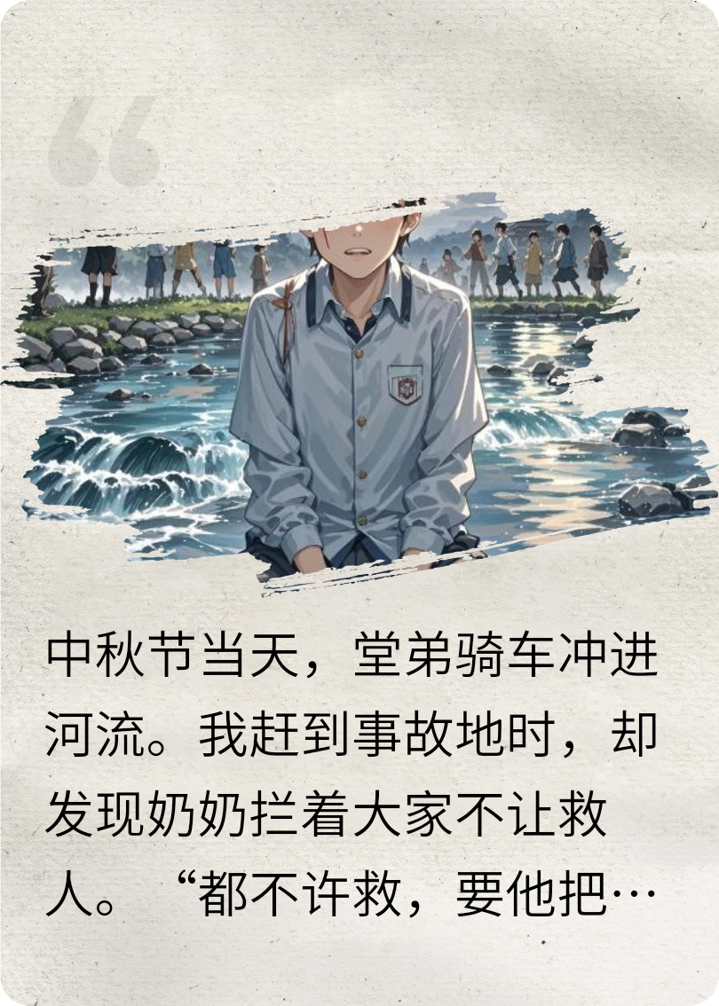 中秋节，奶奶庆祝堂弟与我换命成功