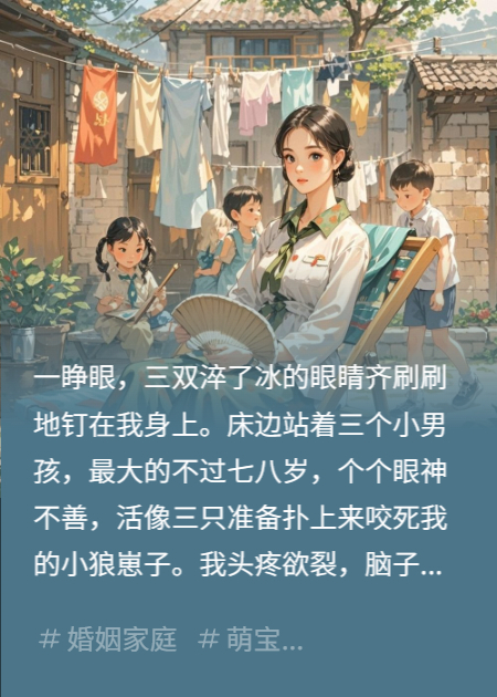 穿成恶毒后妈，我带三个反派崽崽吃瓜看戏