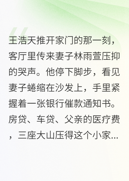 五十万换妻子三天，普通男人的惊天反击