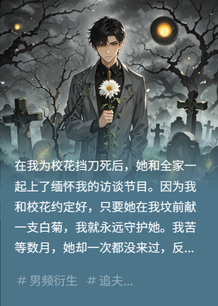 我从坟里爬出来，就为了一支白菊花