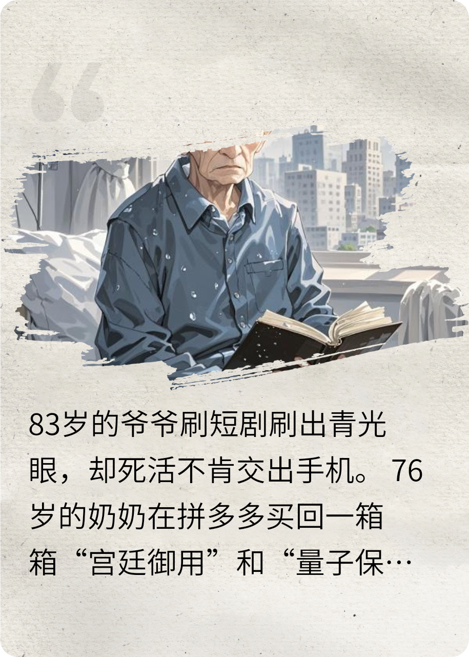 全网泪崩：我爷青光眼，我奶剁手成魔