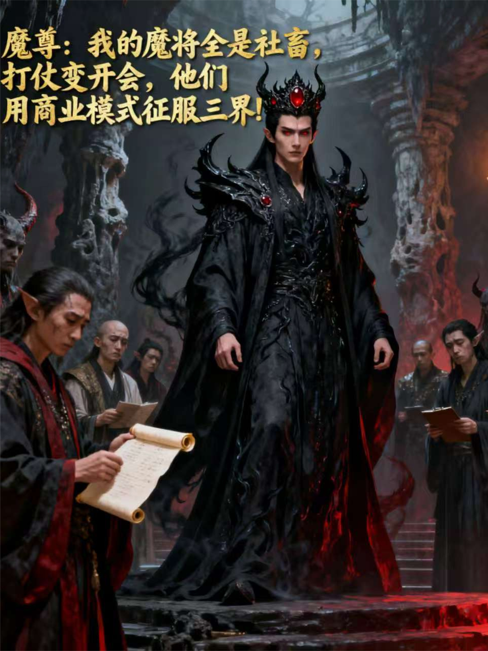 我的魔将全是社畜，打仗变开会，他们用商业模式征三界