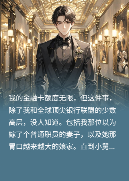 我的金融卡无限额度，但岳家竟想拿去贴小舅子？