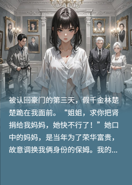 假千金用我的“毒肾”救她的亲妈