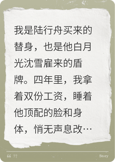 白月光替身携一亿巨款跑路后，陆总他疯了又疯了