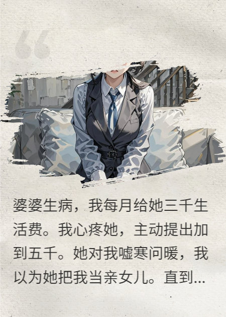 我给婆婆五千养老，她却笑我傻，我让她用余生偿还！