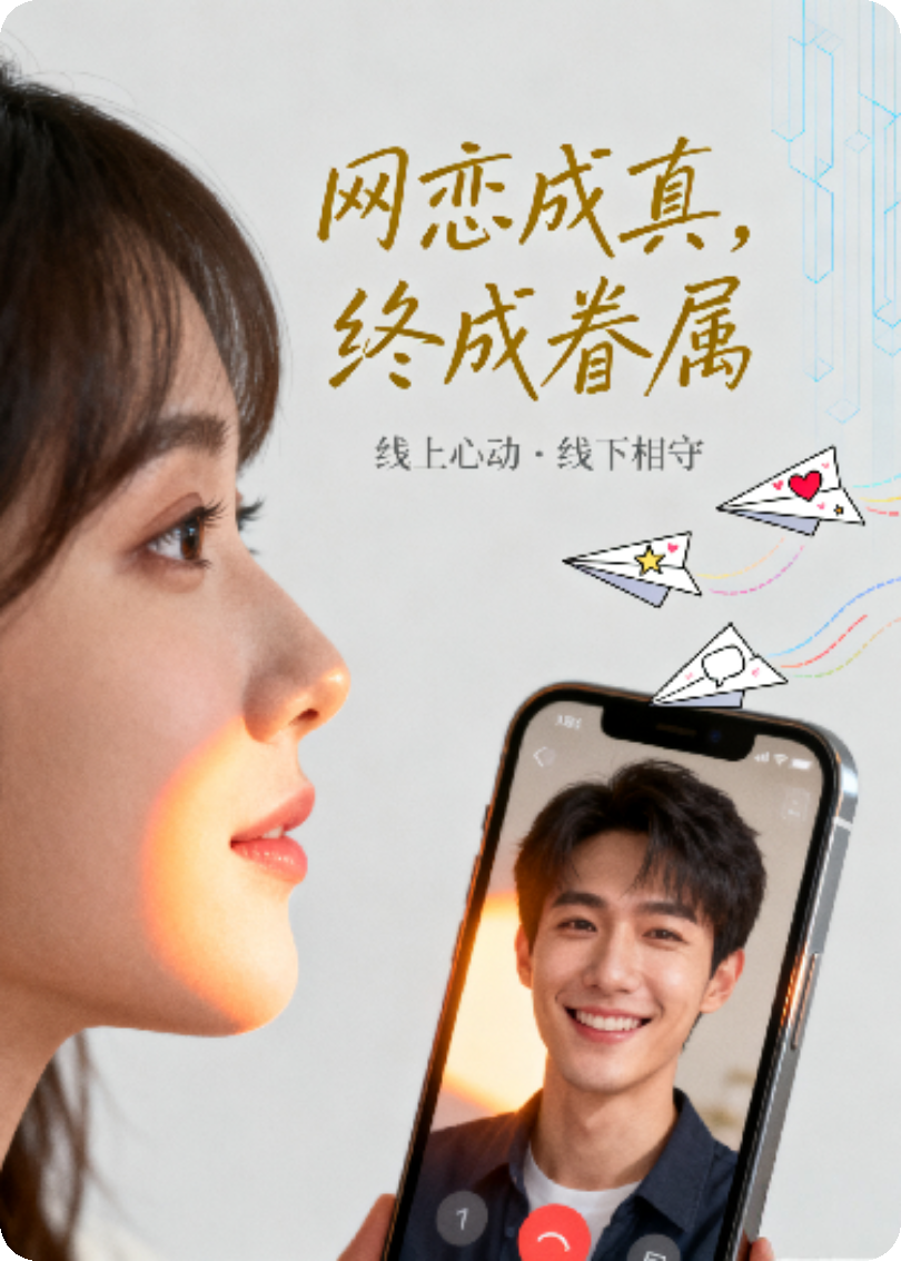 网恋成真，终成眷属
